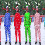 Christmas Pajamas Set For MP Male / Female V1.0