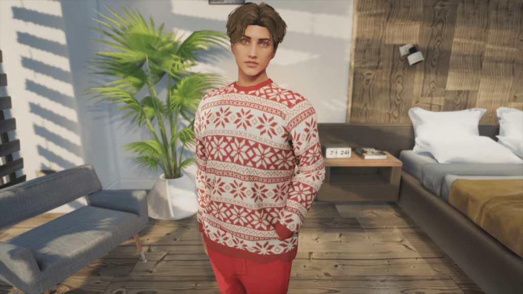 Christmas Sweater for MP Male 1.0