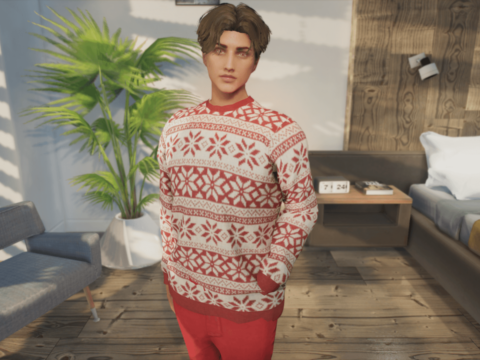Christmas Sweater for MP Male 1.0