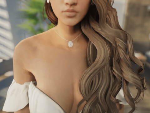 Diamond Jewel Necklace for MP Female 1.0