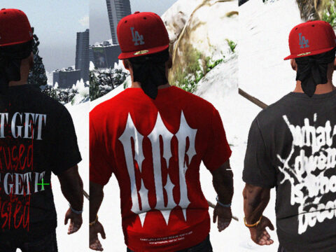 GTA V Loose Shirt RETEXTURE pack for Franklin 1.0.1