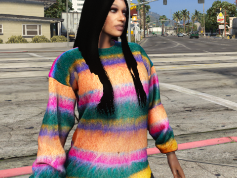 Long-Sleeve Designer Dress for MP Female 1.0