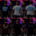 Revenge TShirt Pack for MP Male 1.02