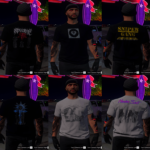 Revenge TShirt Pack for MP Male 1.03
