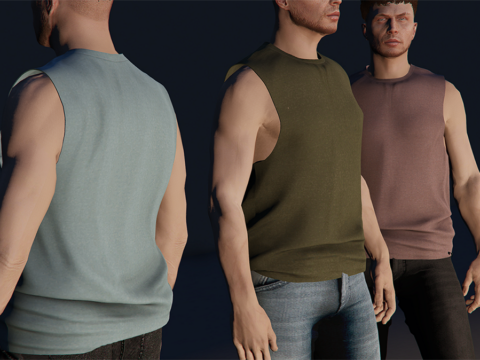 Sleeveles top for MP Male 1.12