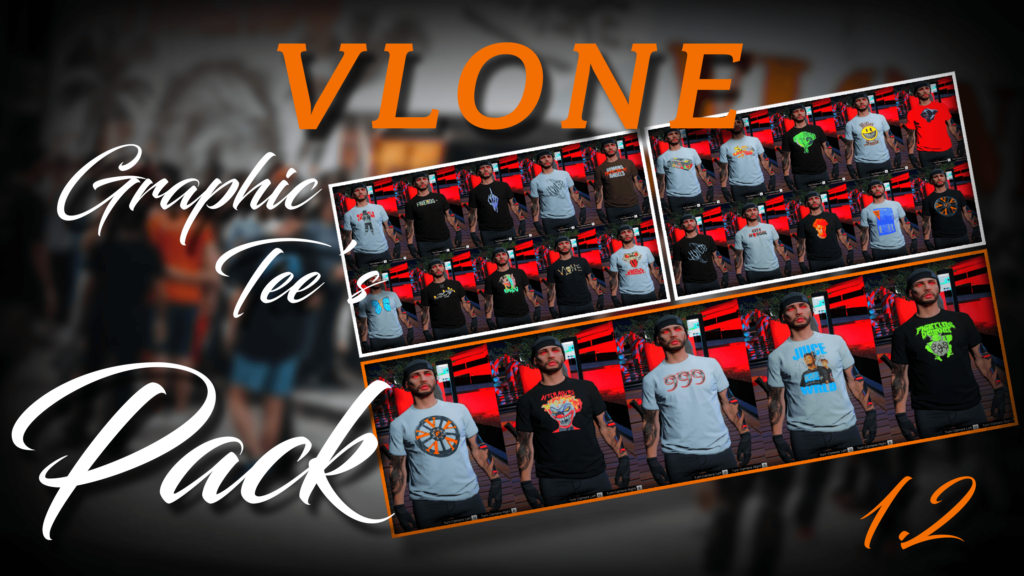 VLONE TShirt Pack For MP Male 1.2