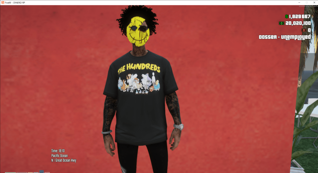 The hundreds shirt pack for SP/FIVEM