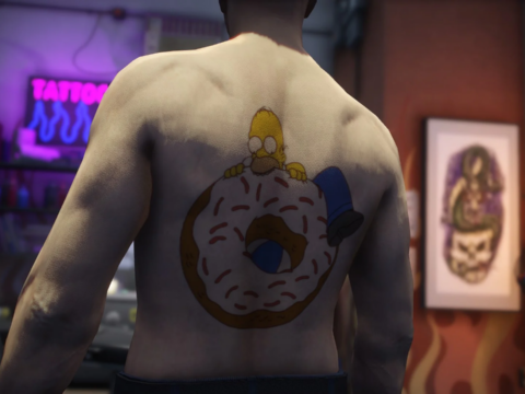 Homer Simpson Tattoo 1.0