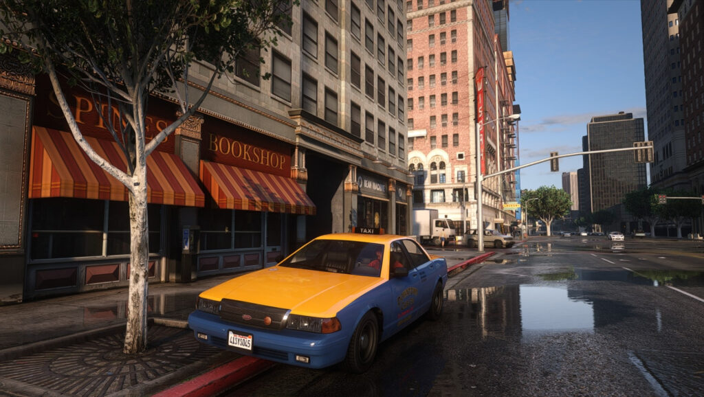 Improved and Fixed Vanilla Taxi Car for ENB series 1.1