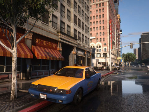 Improved and Fixed Vanilla Taxi Car for ENB series 1.1