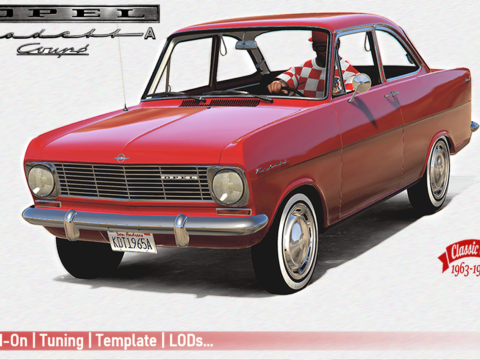 Opel Kadett A Coupé [Add-On | Tuning | Template | LODs] V1.0