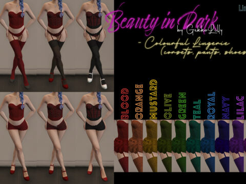 Beauty in Dark - Lingerie + Tutus + Shoes for MP female2