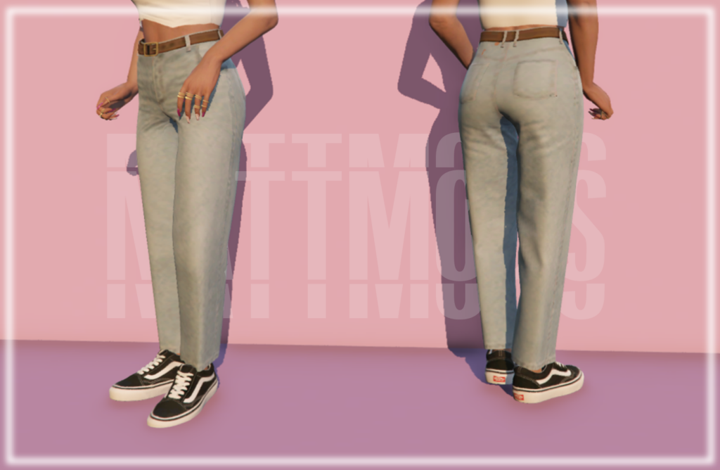 Cropped straight fit jeans for MP Female 1.0