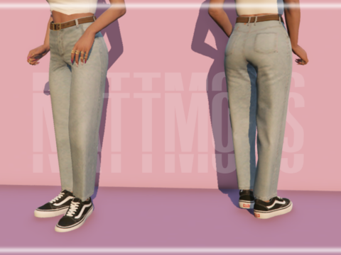 Cropped straight fit jeans for MP Female 1.0