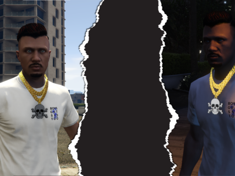 Gold Skull Chain For MP Male [SP/Fivem Ready] V1.1
