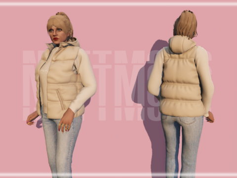 Hooded puffer vest for MP Female 1.0