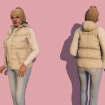 Hooded puffer vest for MP Female 1.02