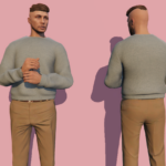 Long sleeve sweatshirt for MP Male 1.02
