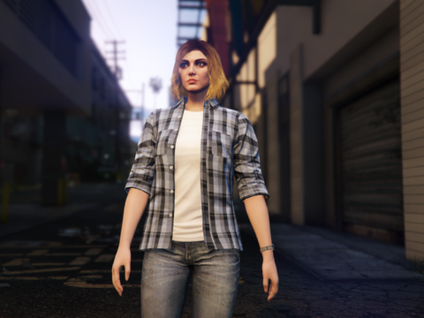 MP Female Custom Plaid Shirts 1.0