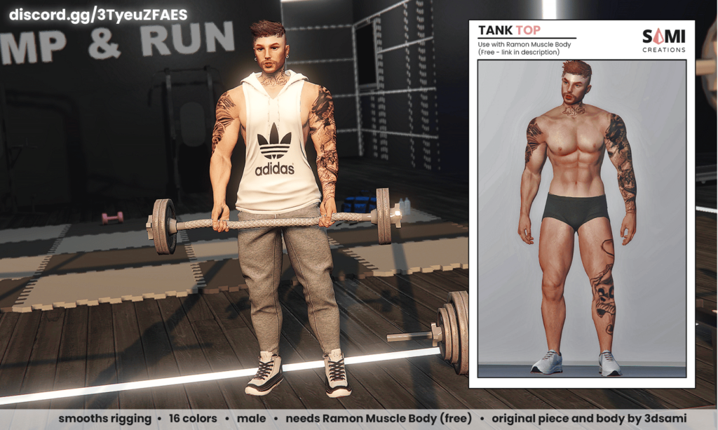 Male Tank Top (Muscle Body) V1.1