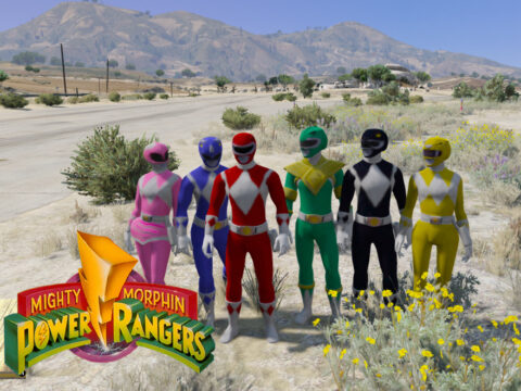Mighty Morphin Power Rangers (Add-On peds) V1.0