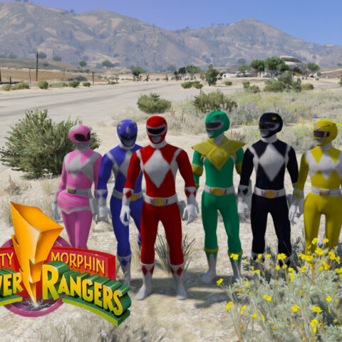 Mighty Morphin Power Rangers (Add-On peds) V1.3 – GTA 5 mod