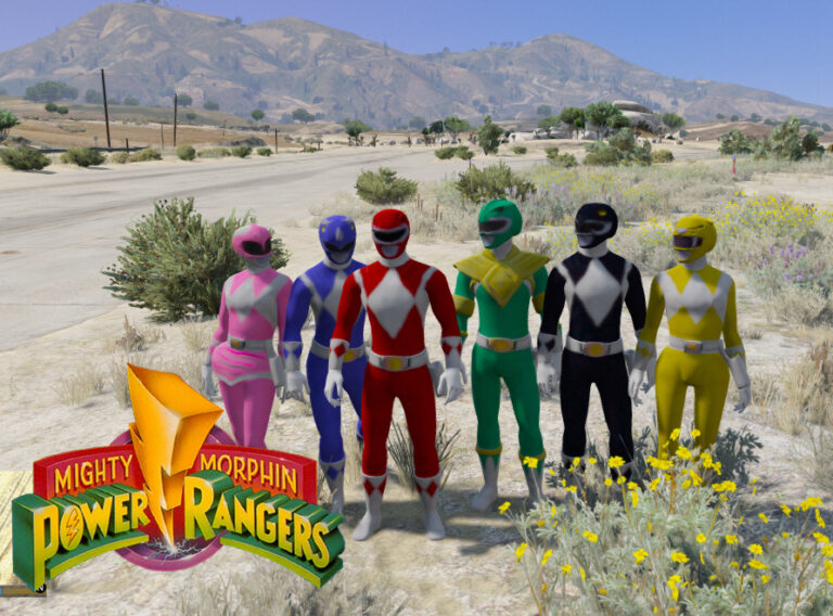 Mighty Morphin Power Rangers (Add-On peds) V1.4 – GTA 5 mod