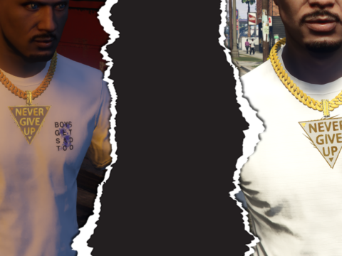 Never Give Up Gold Chain For MP Male [SP/FiveM Ready] V1.0