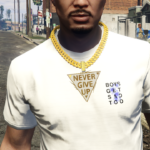 Never Give Up Gold Chain For MP Male [SP/FiveM Ready] V1.0