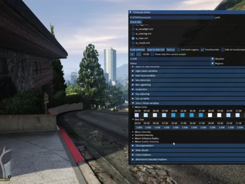 Runtime Weather timecycle editor V Alpha 0.1