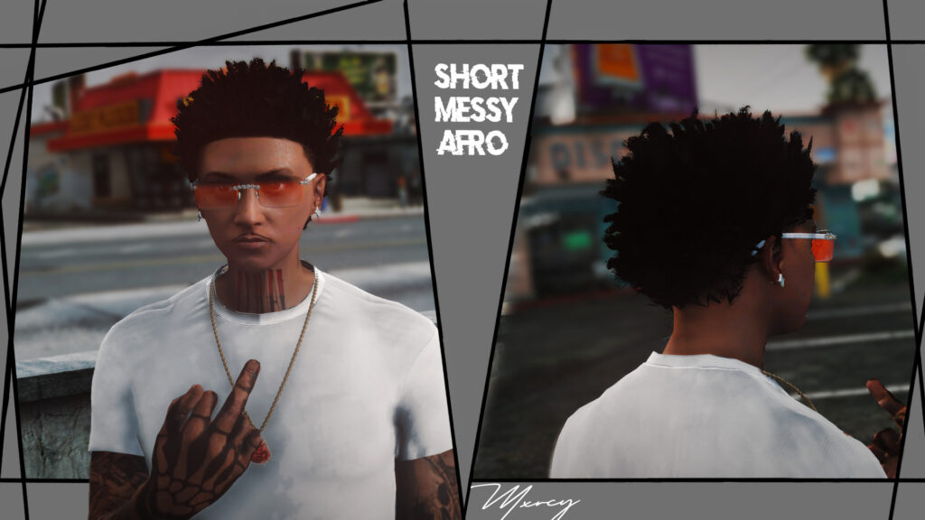 Short Messy Afro for MP Male 1.0