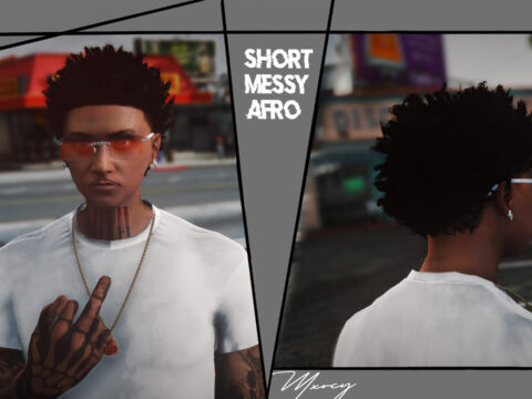 Short Messy Afro for MP Male 1.0