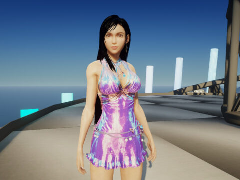 Tifa Purple Dress [Add-on-ped] V1.0