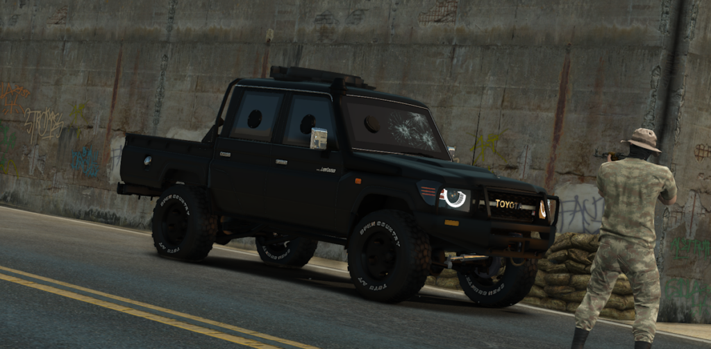Toyota Land Cruiser GR Pick Up Armored [Add-On / Animated] V1.0 