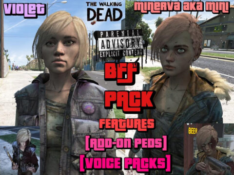 Violet & Minerva (TWD Final Season) [Voice Pack] + [Addon-On Ped] V1.0