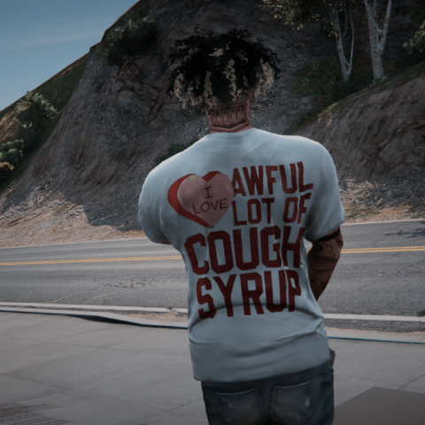 Awful cough syrup shirts MP Male/Franklin – GTA 5 mod