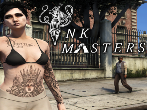 "Queen" premade female tattoo skin for mp female