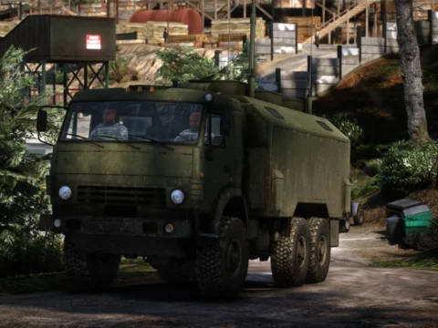 9S552 Mobile Command Post Kamaz [Add-On | LODs] V1.0