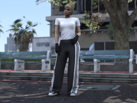 Adidas Buttoned Tracksuit Pants [MP Female] V1.0