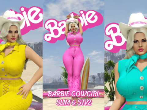 Barbie Cowgirl Outfit Set (Slim Body and STV2) V1.0