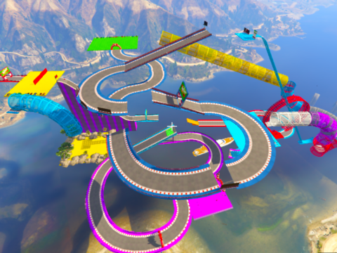 Biggest Mega Ramp (Bike, Super Car, Helicopter and Boat) V1.0