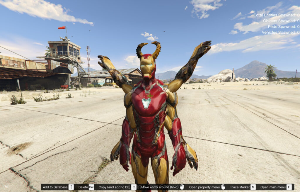 EVIL IRON MAN 6 ARMS HORNS [Add-On Ped] V1.0 