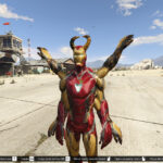 EVIL IRON MAN 6 ARMS HORNS [Add-On Ped] V1.0