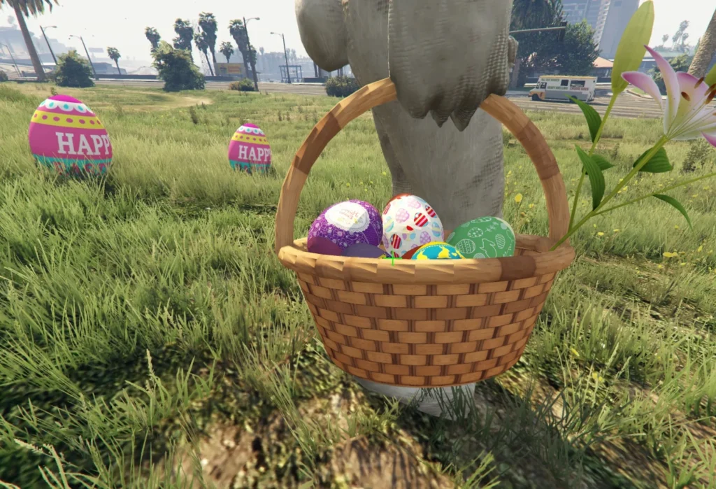 Easter Basket and Easter Eggs