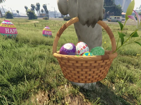 Easter Basket and Easter Eggs