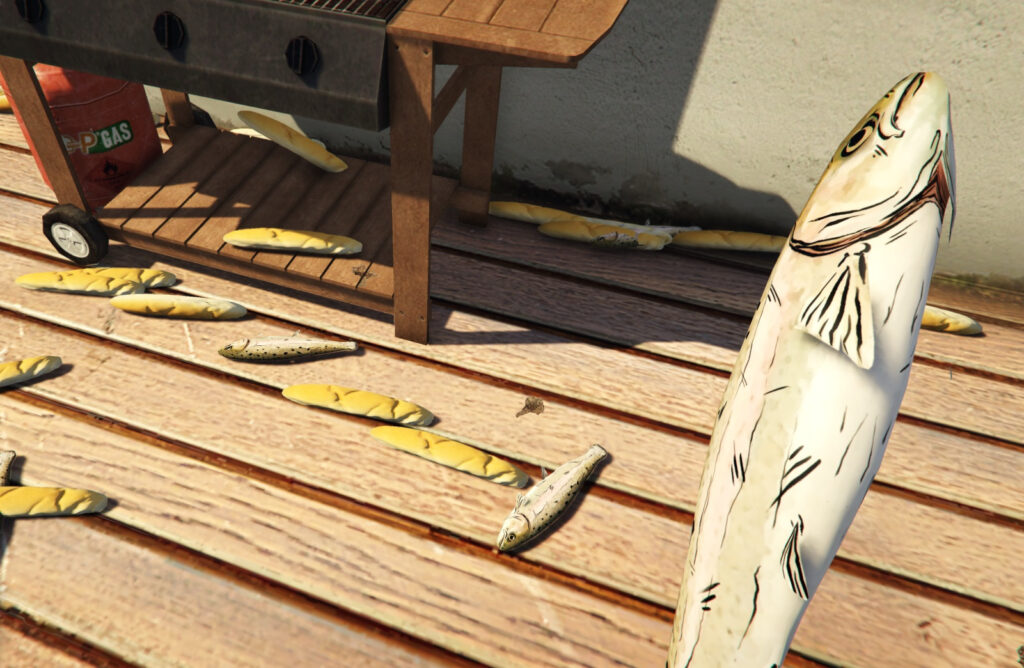 Fish/Bread/Sandwich [Weapon Replace] or [Add-on Prop]