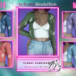 Floral Cardigan for MP Female 1.02
