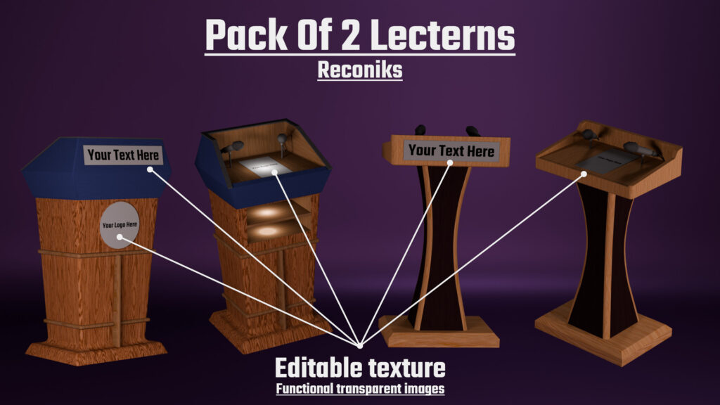 Lecterns Pack Props 1.0