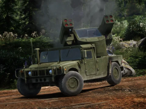 M1097 Avenger Humvee [Add-On | LODs ] V1.0