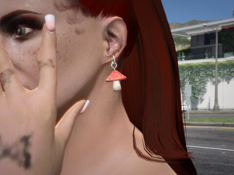 Mushroom Earrings for MP Female